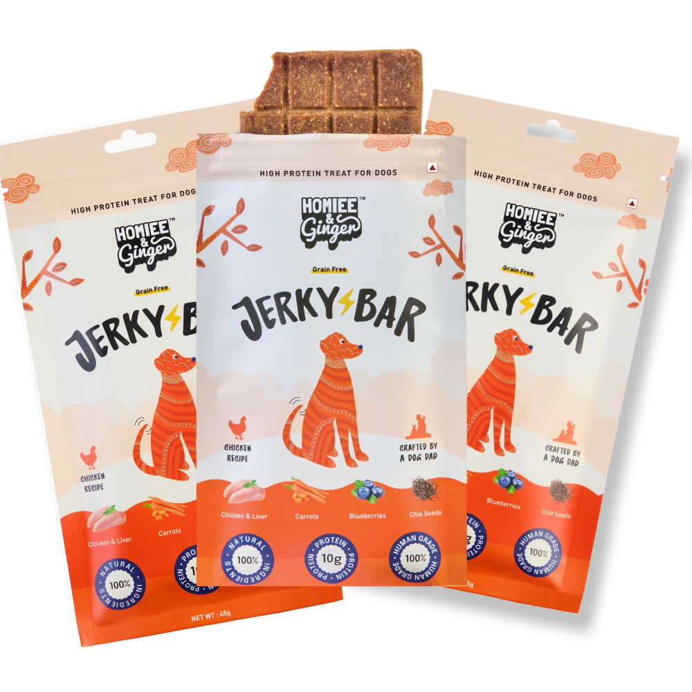Homiee & Ginger Air Dried Grain Free Chicken Jerky Bar Dog Treats image 9