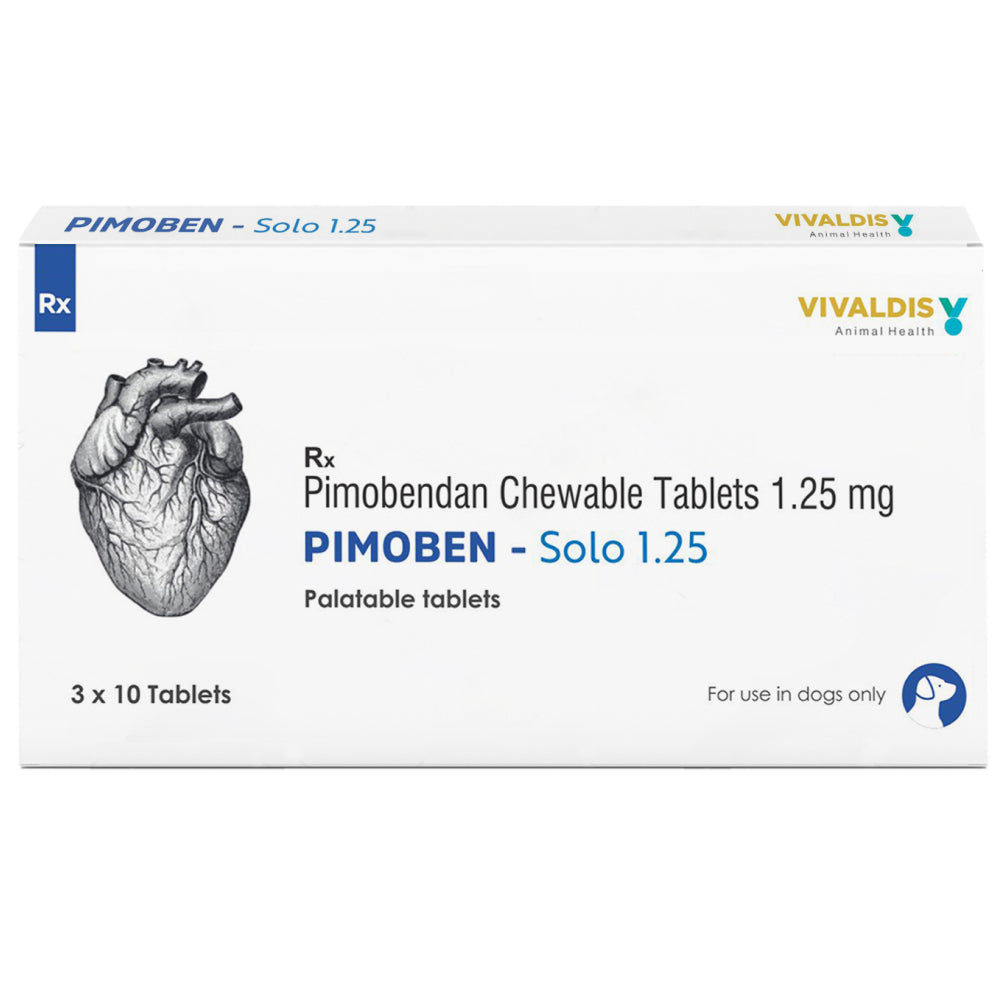 Vivaldis Pimoben (Pimobendan) Solo 1.25mg Tablet for Dogs image 5
