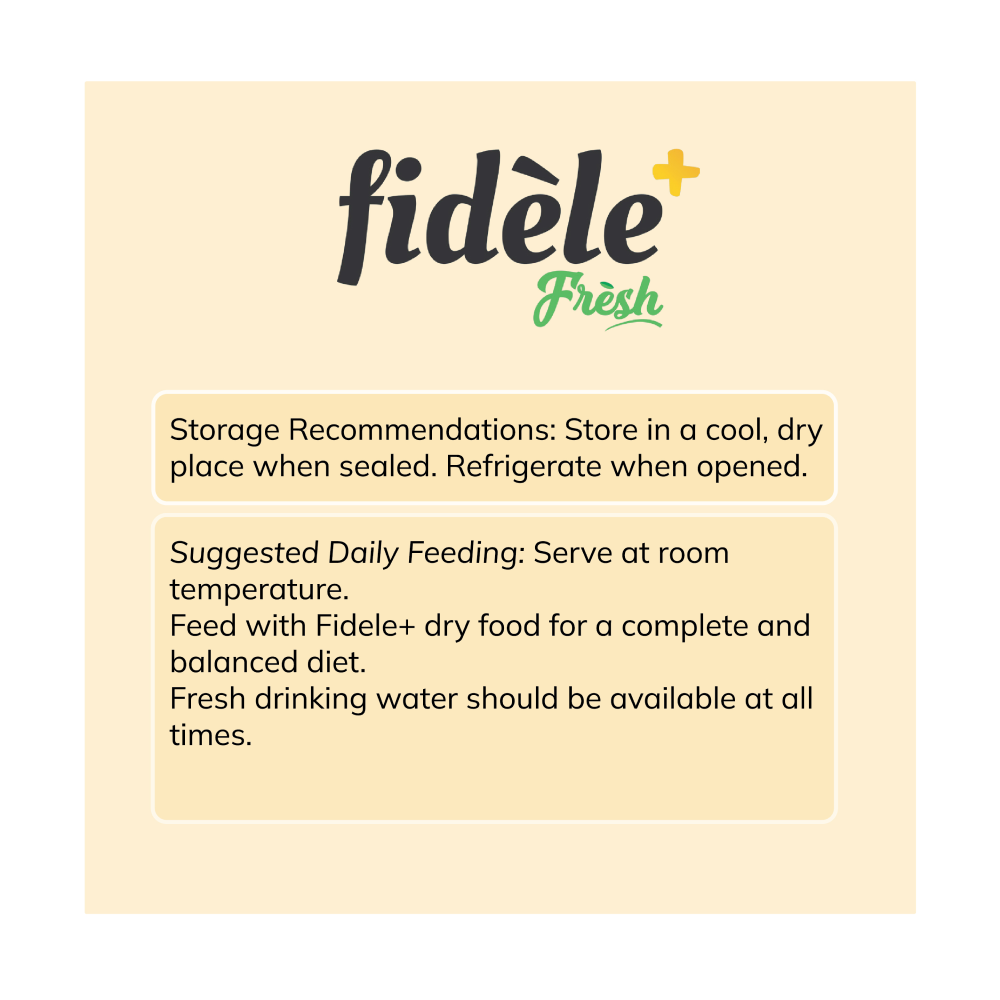 Fidele Plus Fresh Chicken & Egg with Vegetables Dog Wet Food image 2