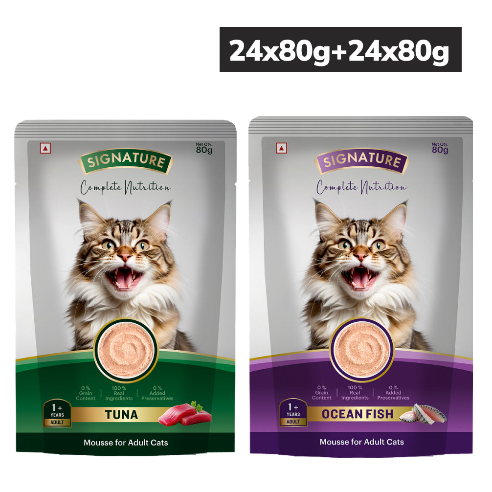 Signature Grain Zero Tuna and Ocean Fish Mousse Combo Adult Cat Wet Food