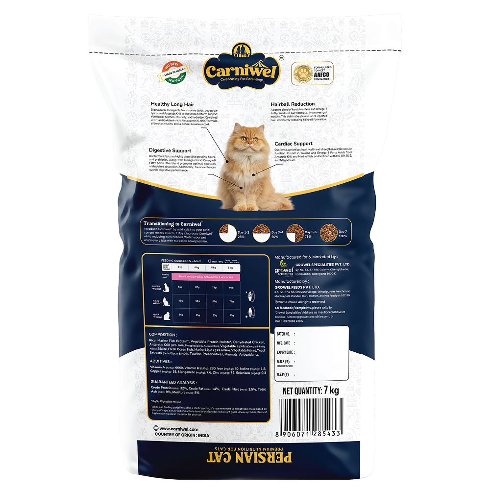 Carniwel Antarctic Krill Persian Adult Cat Dry Food image 2