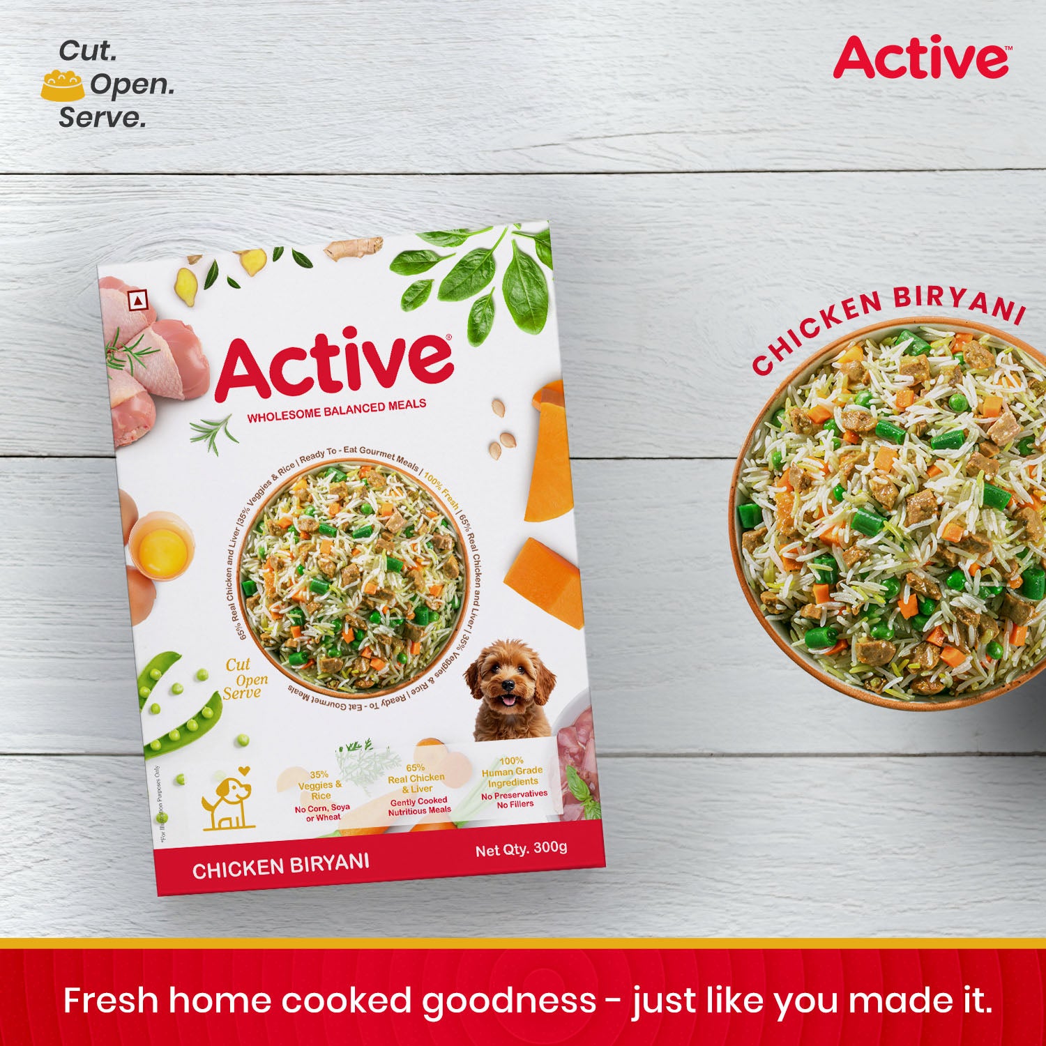 Active Chicken Biryani Fresh Food for Dogs (Buy 1 Get 1) image 2