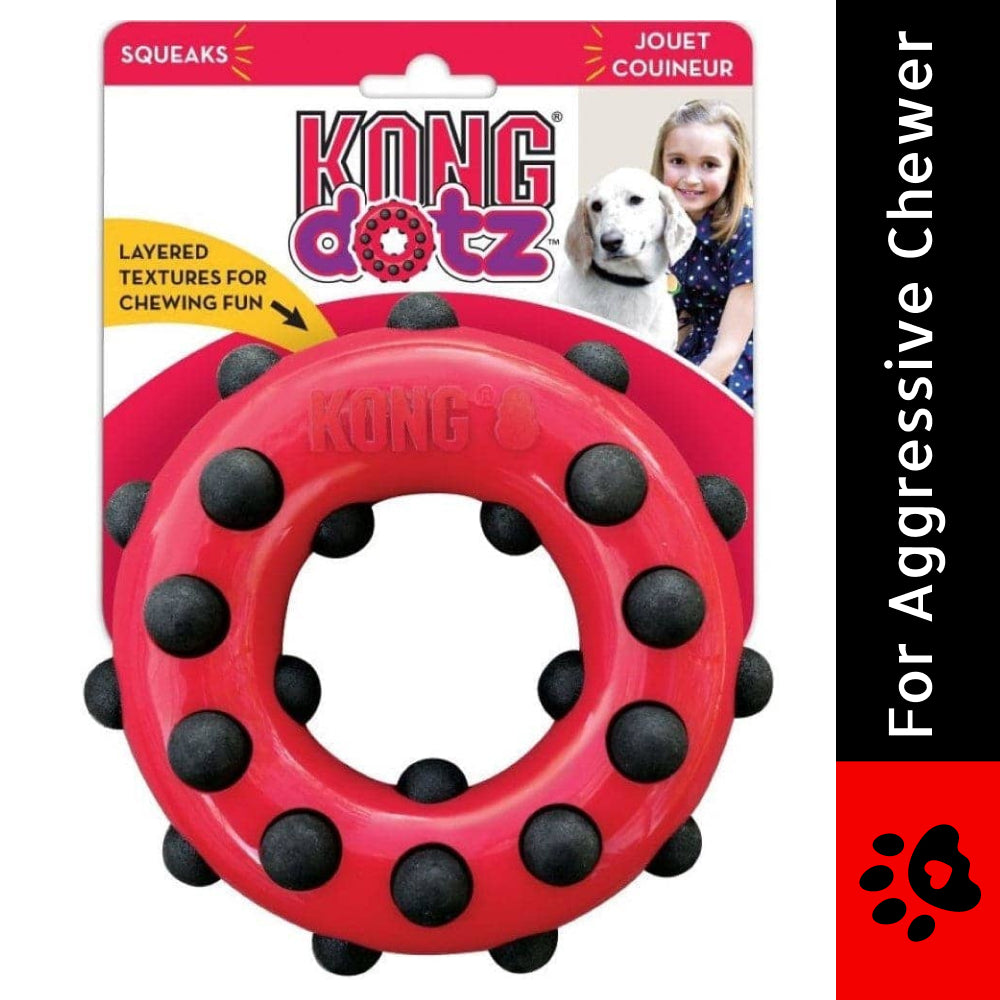 Kong Dotz Circle Toy for Dogs | For Aggressive Chewers image 2