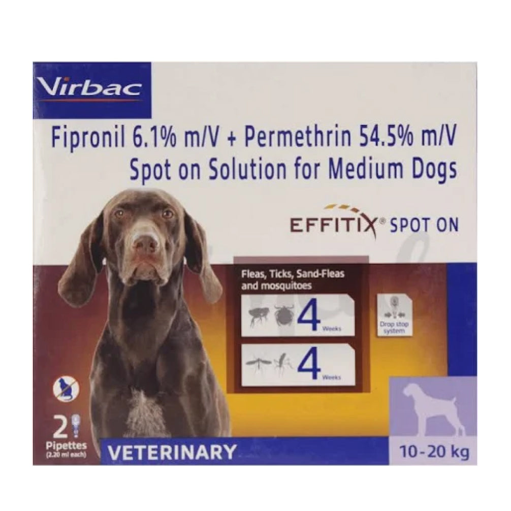 Virbac Effitix Tick & Flea Spot On for Dogs image 2