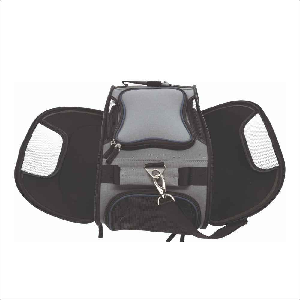 Trixie Wings Airline Carrier for Pets (Grey/Blue) image 3