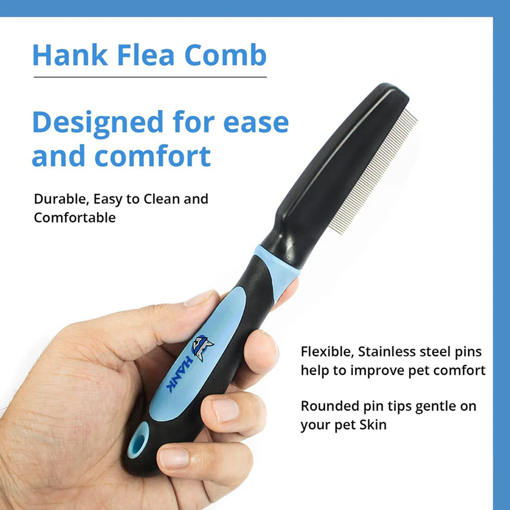 Hank Flea Comb for Pets (Blue) image 2