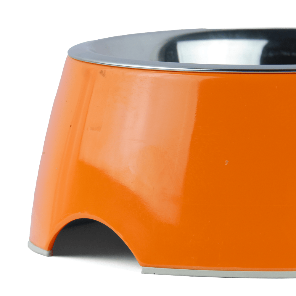 Basil Solid Color Melamine Bowl for Dogs and Cats (Orange) image 5