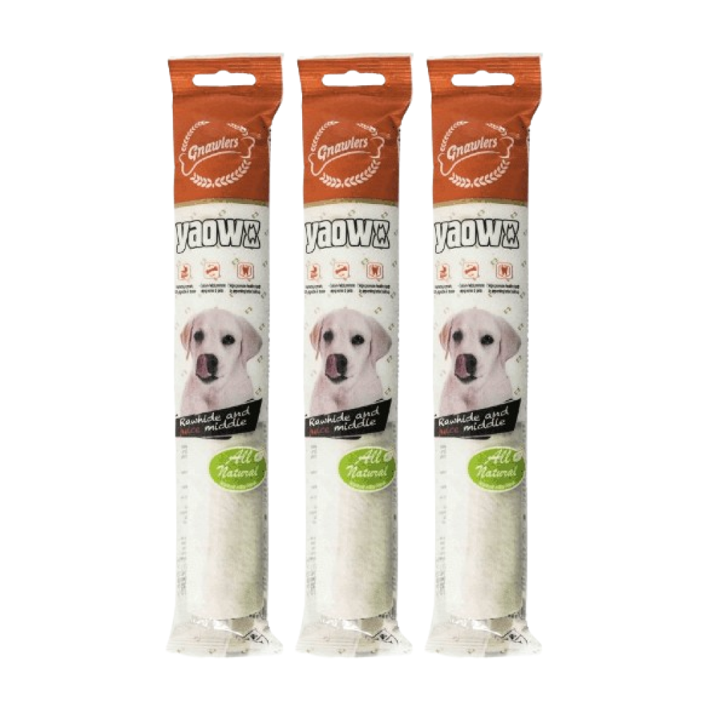 Gnawlers Yaowo Medulla Roll Dog Treats (9 inch) image 2