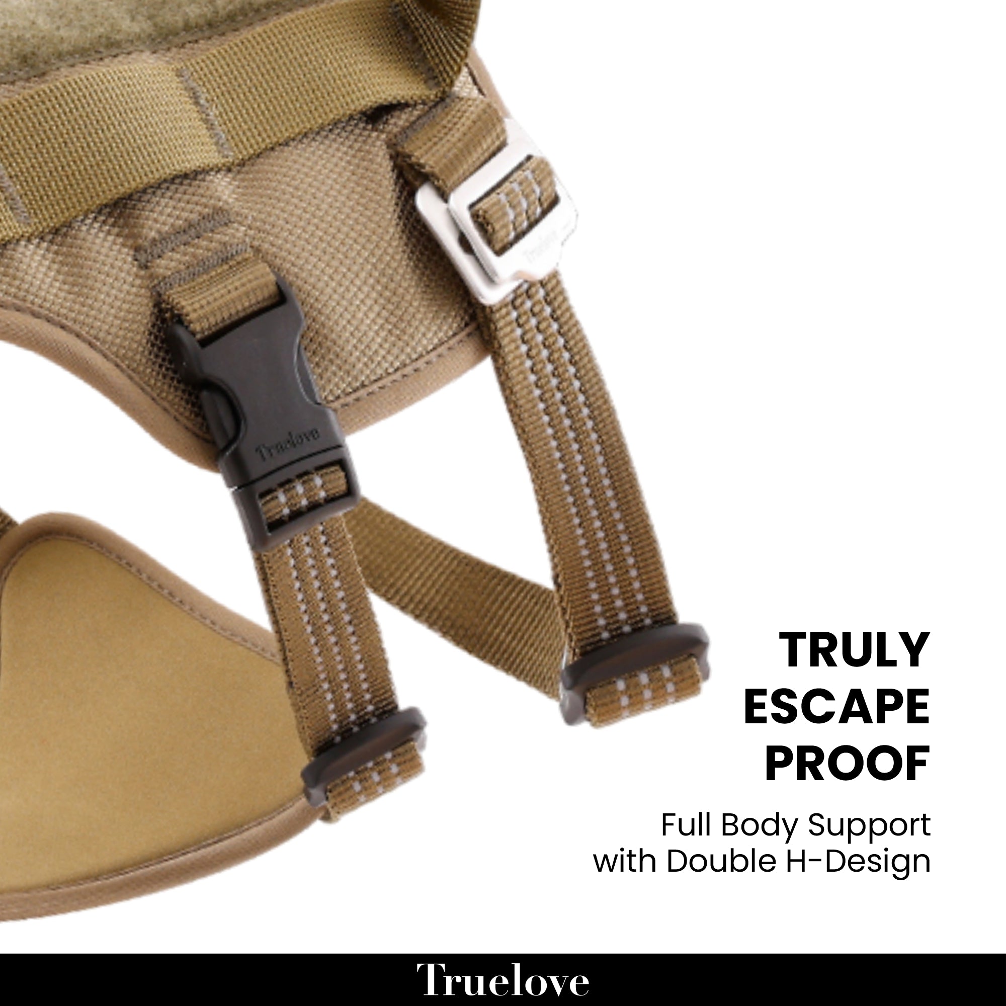 Truelove Escape Proof Harness for Dogs (Army Green) image 2