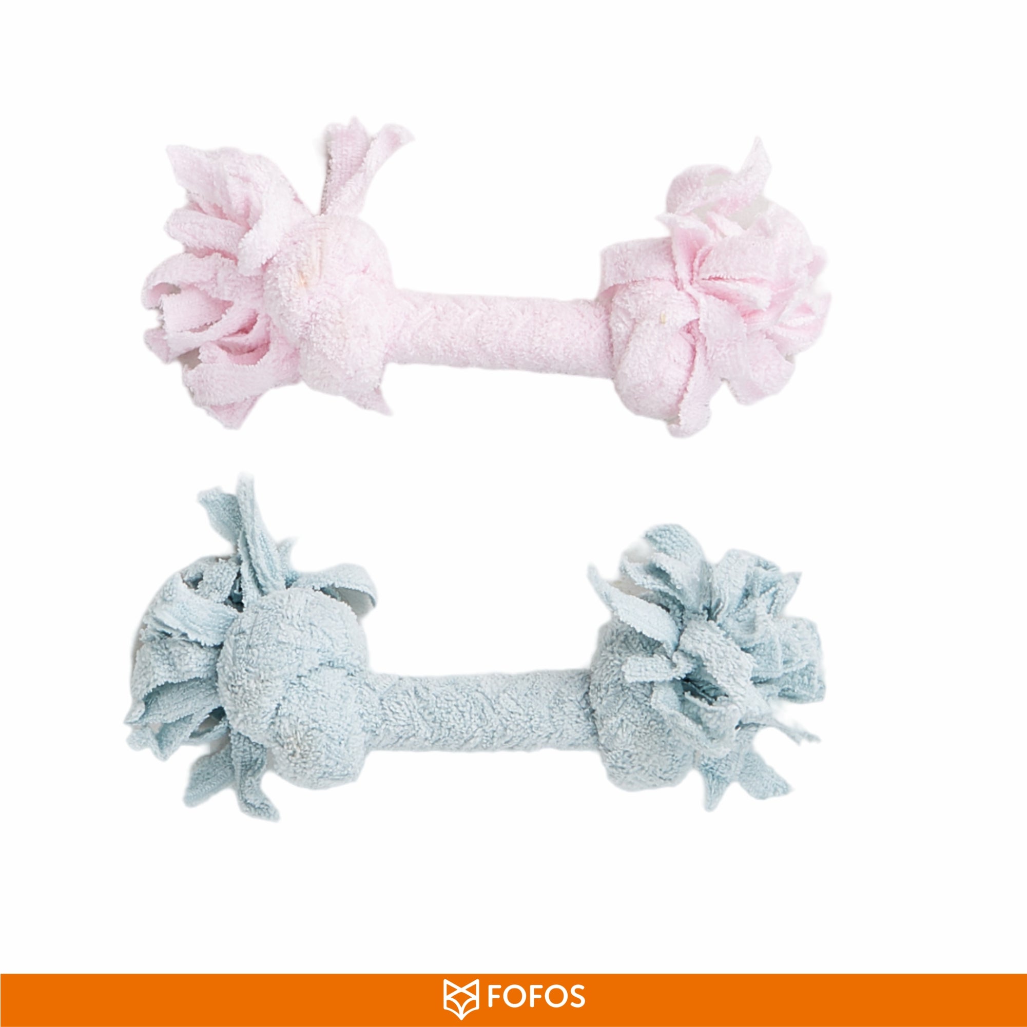 Fofos Terry Rope Knot Puppy Toy for Dogs (Blue)