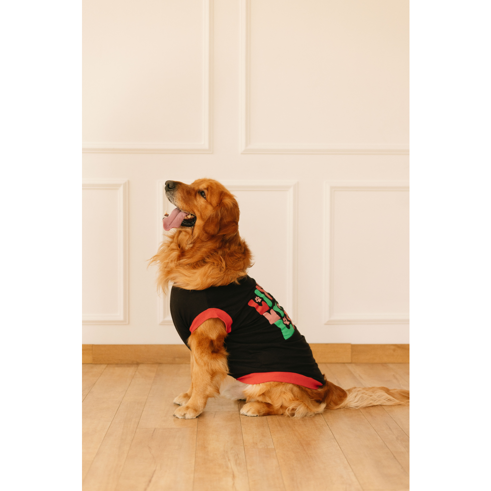Pet Set Go Living My Best Life T-shirt for Dogs (Black) image 5