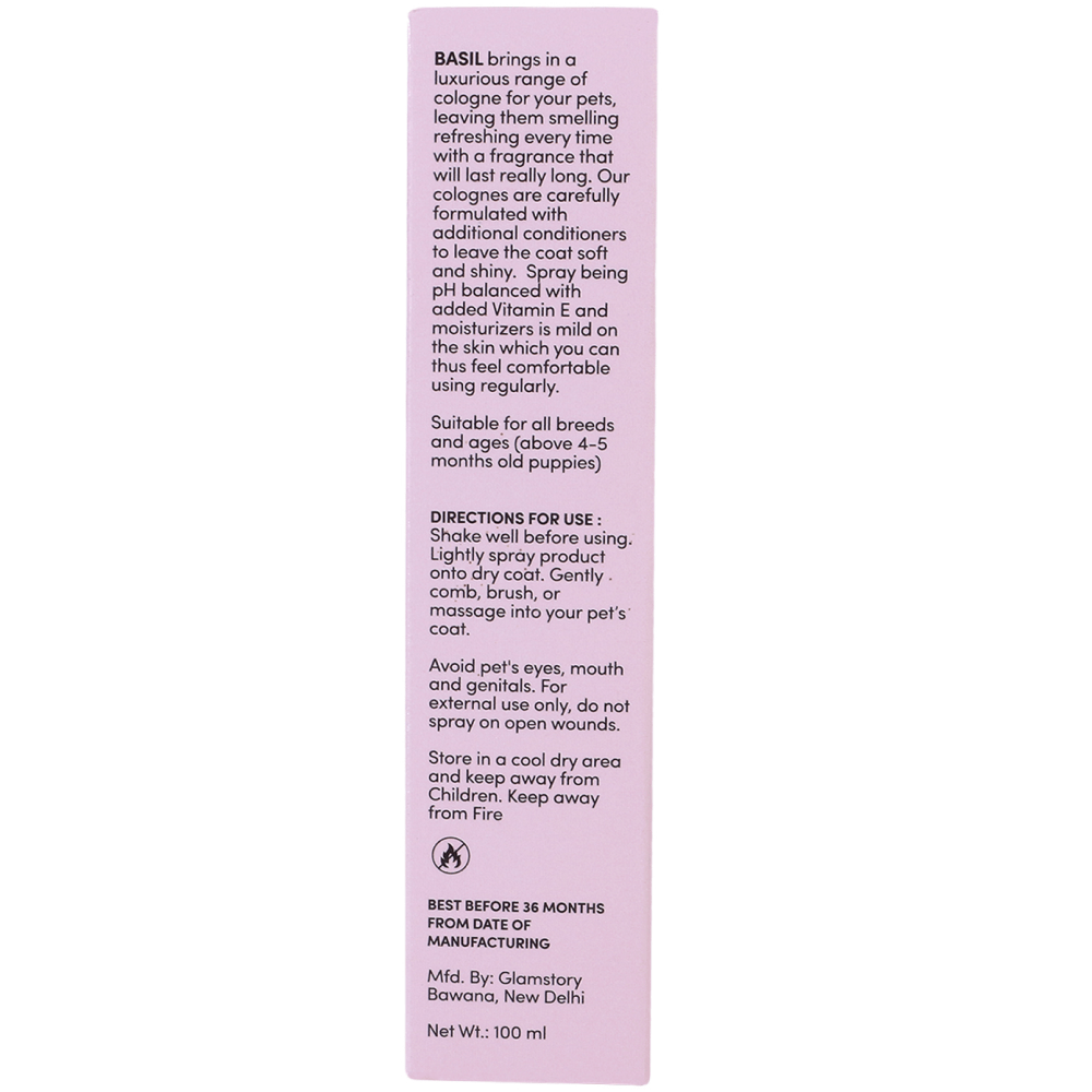 Basil Amour Cologne Spray for Dogs and Cats image 5