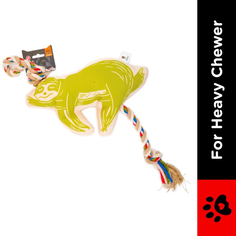 Barkbutler x Fofos Flossy Rope Toy With Sloth for Dogs image 2