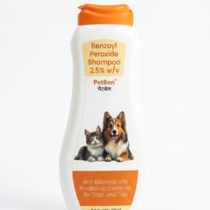 Petcare Petben Benzoyl Peroxide Shampoo 200ml and Virbac Ketochlor Shampoo 200ml for Dogs & Cats Combo