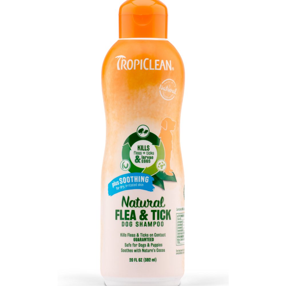 Tropiclean Natural Flea and Tick Plus Soothing Shampoo for Dogs image 2