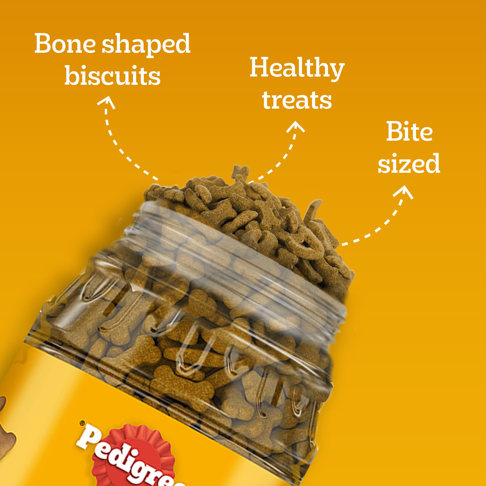 Pedigree Chicken with Milk Flavour (4+ Months) Biscrok Biscuits Jar Treats for Dogs image 8