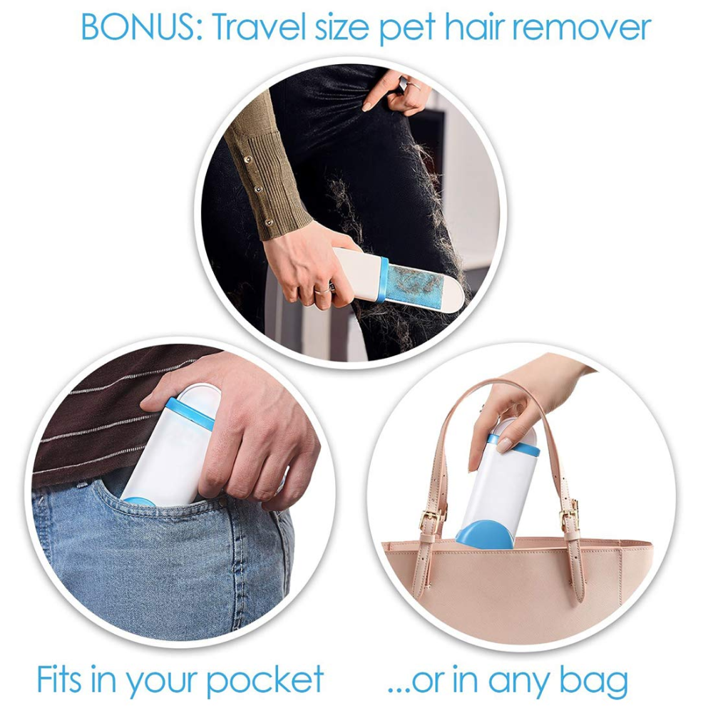 Pet Vogue Lint Remover for Dogs and Cats (Blue/White) image 2