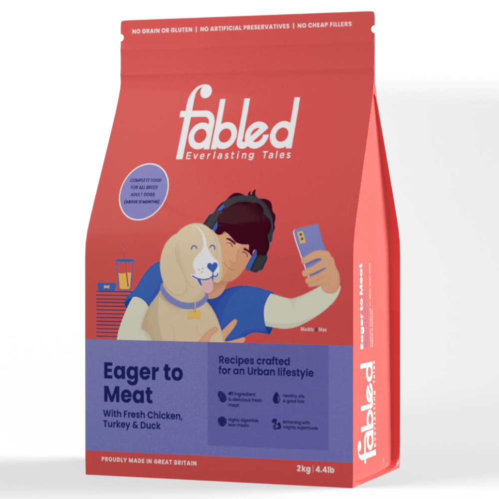 Fabled Eager to Meat Fresh Chicken Turkey and Duck Adult Dog Dry Food image 5