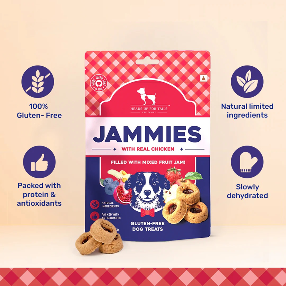 HUFT Jammies With Real Chicken Filled with Mixed Fruit Jam Dog Treats image 2