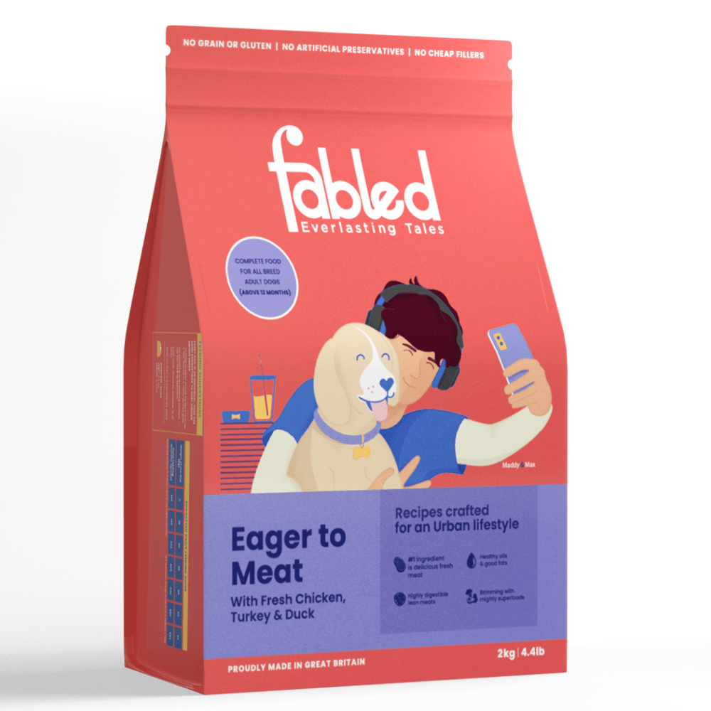 Fabled Eager to Meat Fresh Chicken Turkey and Duck Adult Dog Dry Food image 3