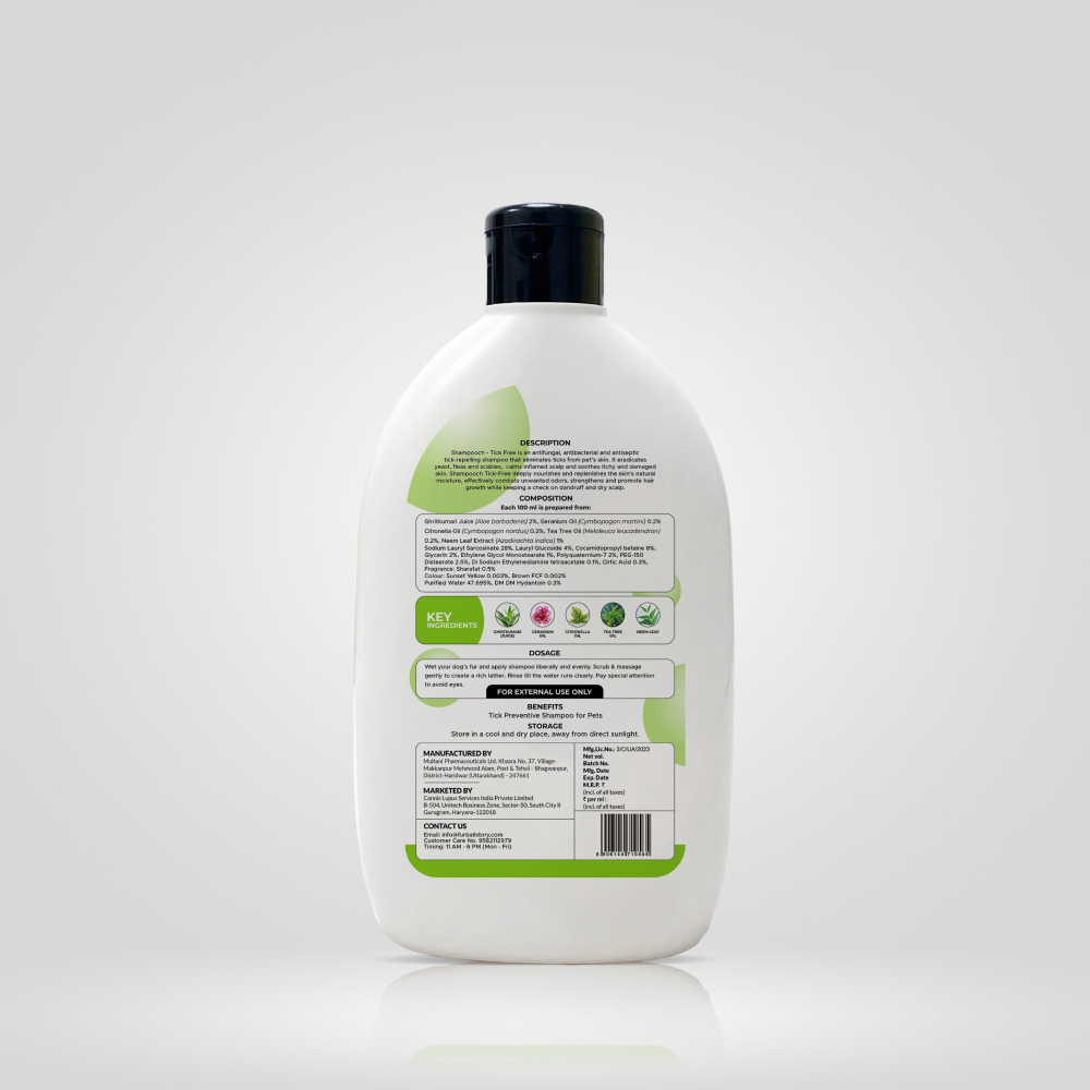 FurBall Story Shampooch Tick Repellent Shampoo for Dogs image 2
