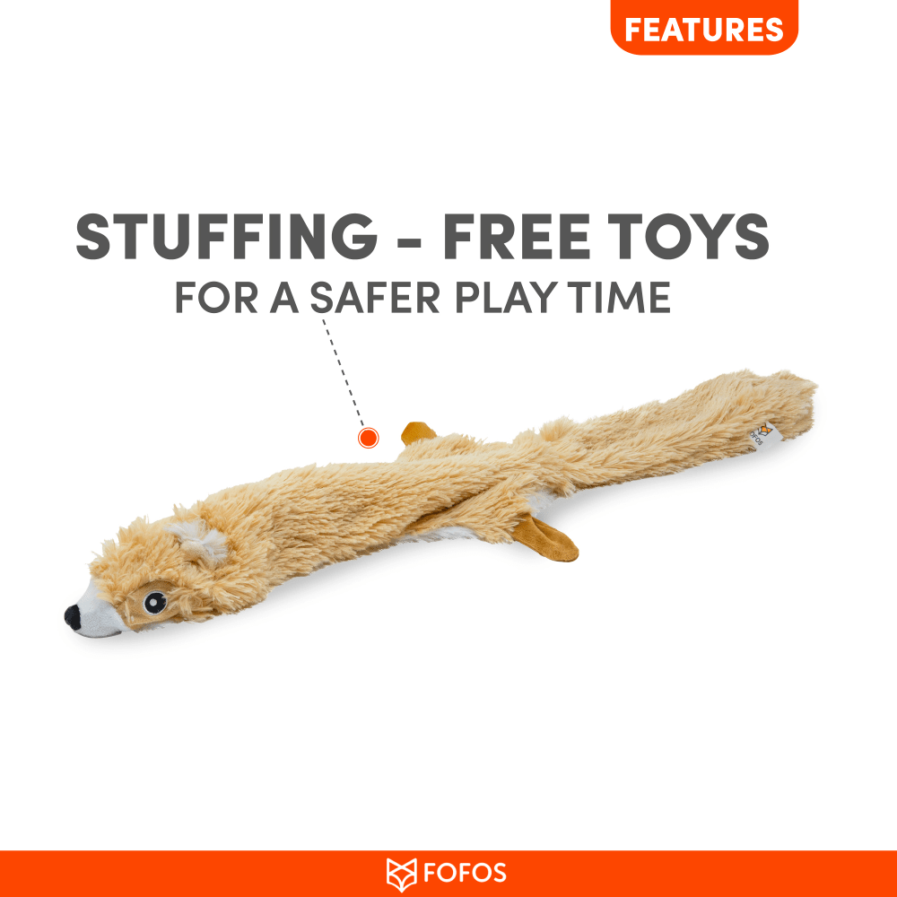 Barkbutler x Fofos Skinneez Squirrel Toy for Dogs (Brown) image 4