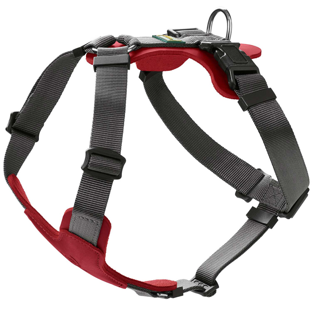 Hunter Aalborg Mixed Adjustable Harness for Dogs (Grey/Red) image 1