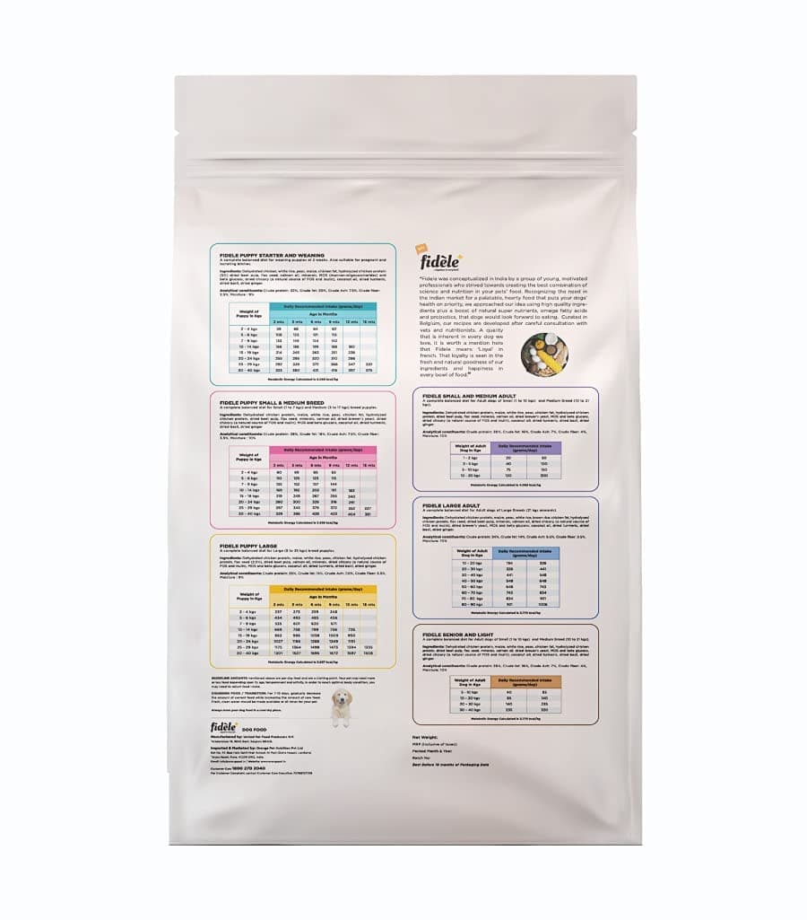 Fidele Plus Adult Light & Senior Dog Dry Food image 3