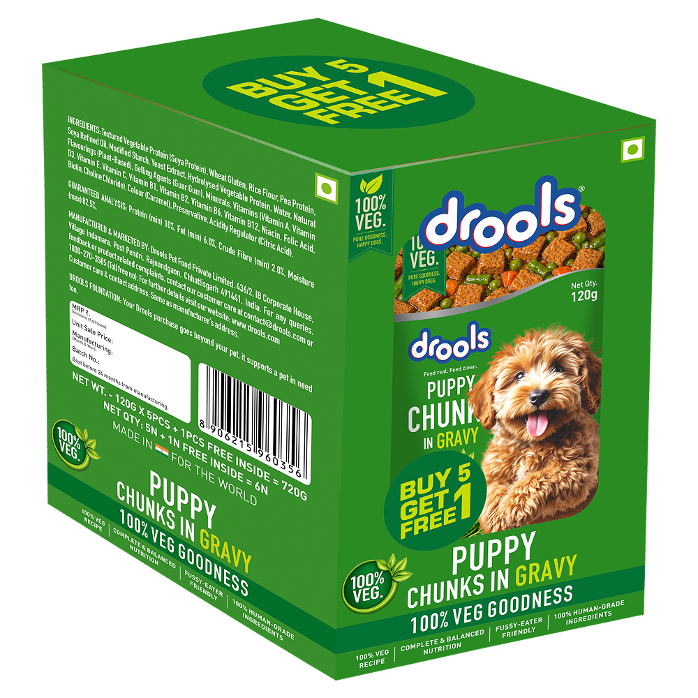 Drools 100% Veg Chunks in Gravy Puppy Wet Food image 10