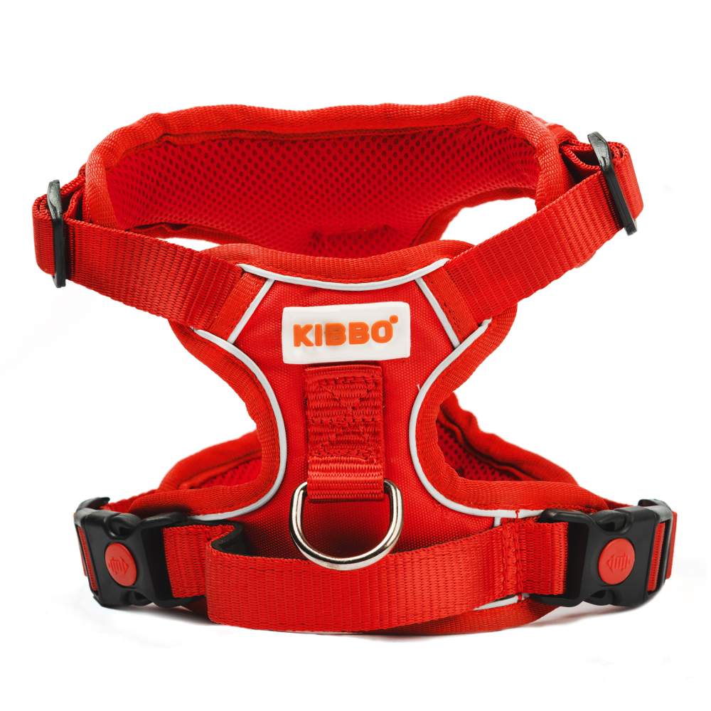 Kibbo Reflective Vest Harness with Dual Lock Buckle for Dogs (Red) image 6
