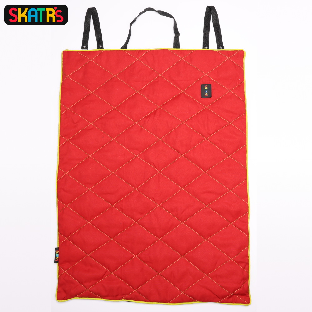 Skatrs Foldable Quilted Mat for Dogs and Cats (Red) image 6