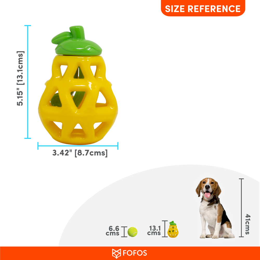 Barkbutler x Fofos Fruity Bites Treat Dispensing Pear for Dogs image 2