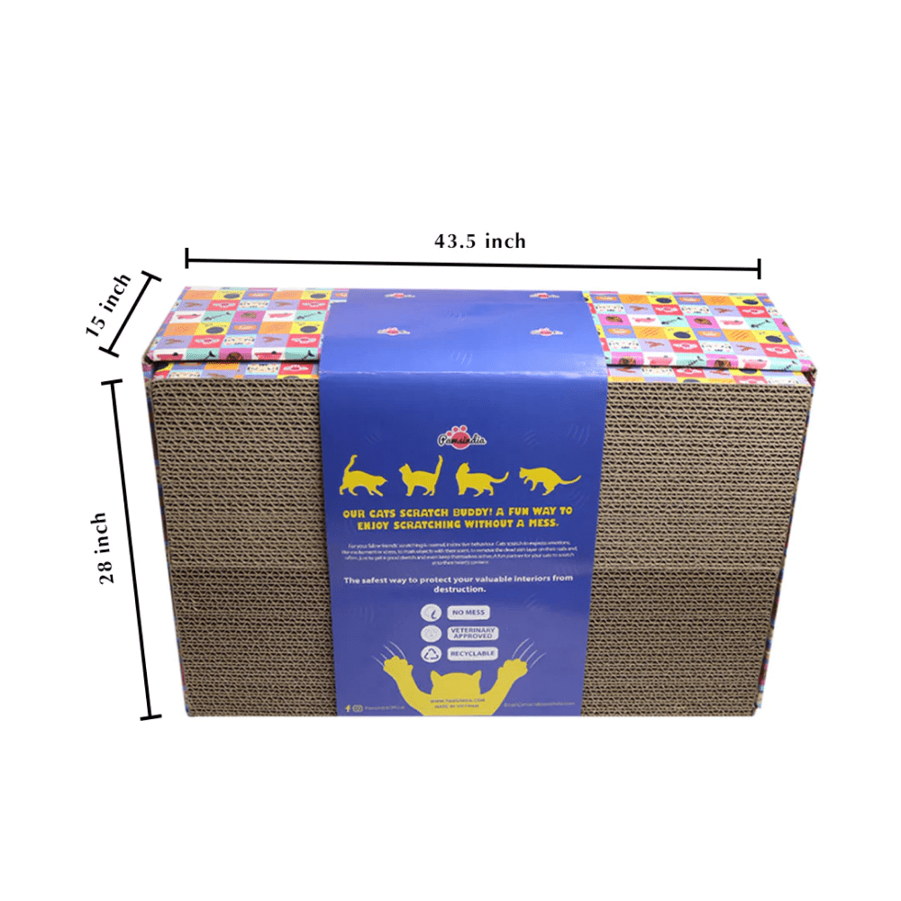 Pawsindia 5 in 1 Replacebale Box Scratcher for Cats (Brown) image 7