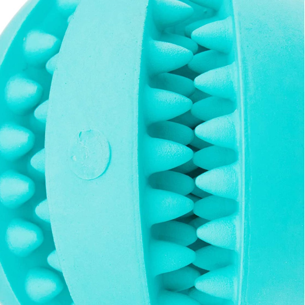 Trixie Denta Mint Flavour Natural Rubber Fun Rugby Ball Toy for Dogs | For Medium Chewers image 4