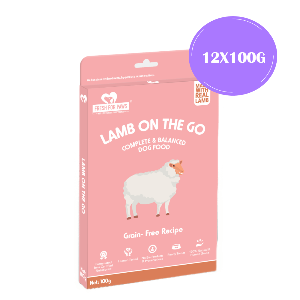 Fresh For Paws Lamb On The Go Dog Wet Food (100g) image 10