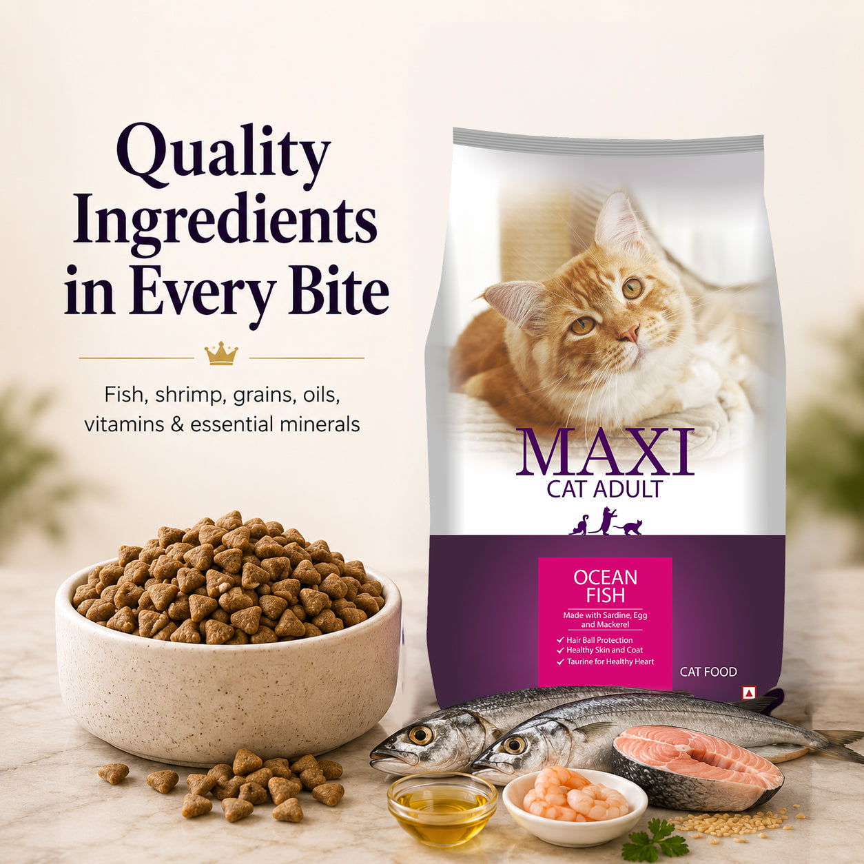 Maxi Adult Ocean Fish Adult Dry Cat Food image 8