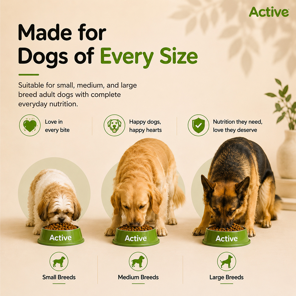 Active All Breed 100% Veg Dog Dry Food (Buy 1 Get 1) image 9
