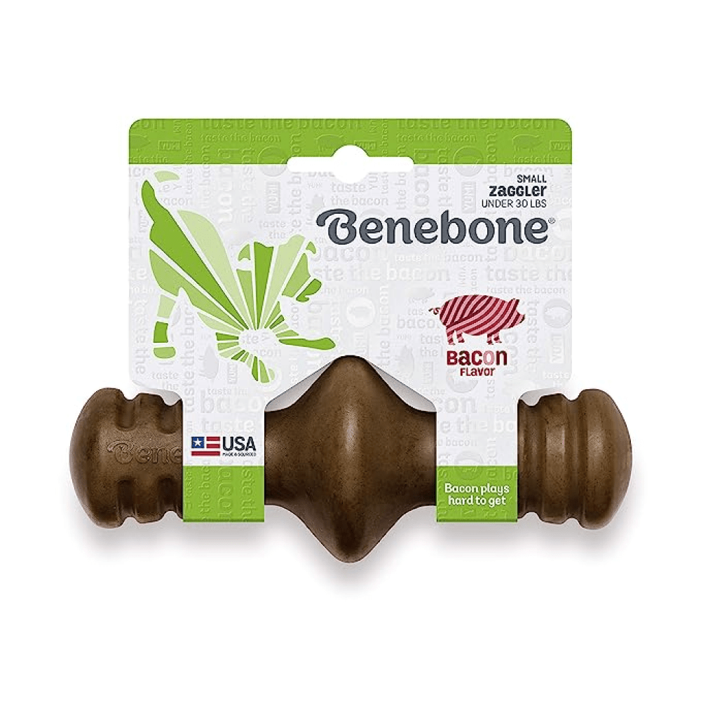 Benebone Bacon Butter Flavored Zaggler Rolling Chew Toy for Dogs image 3