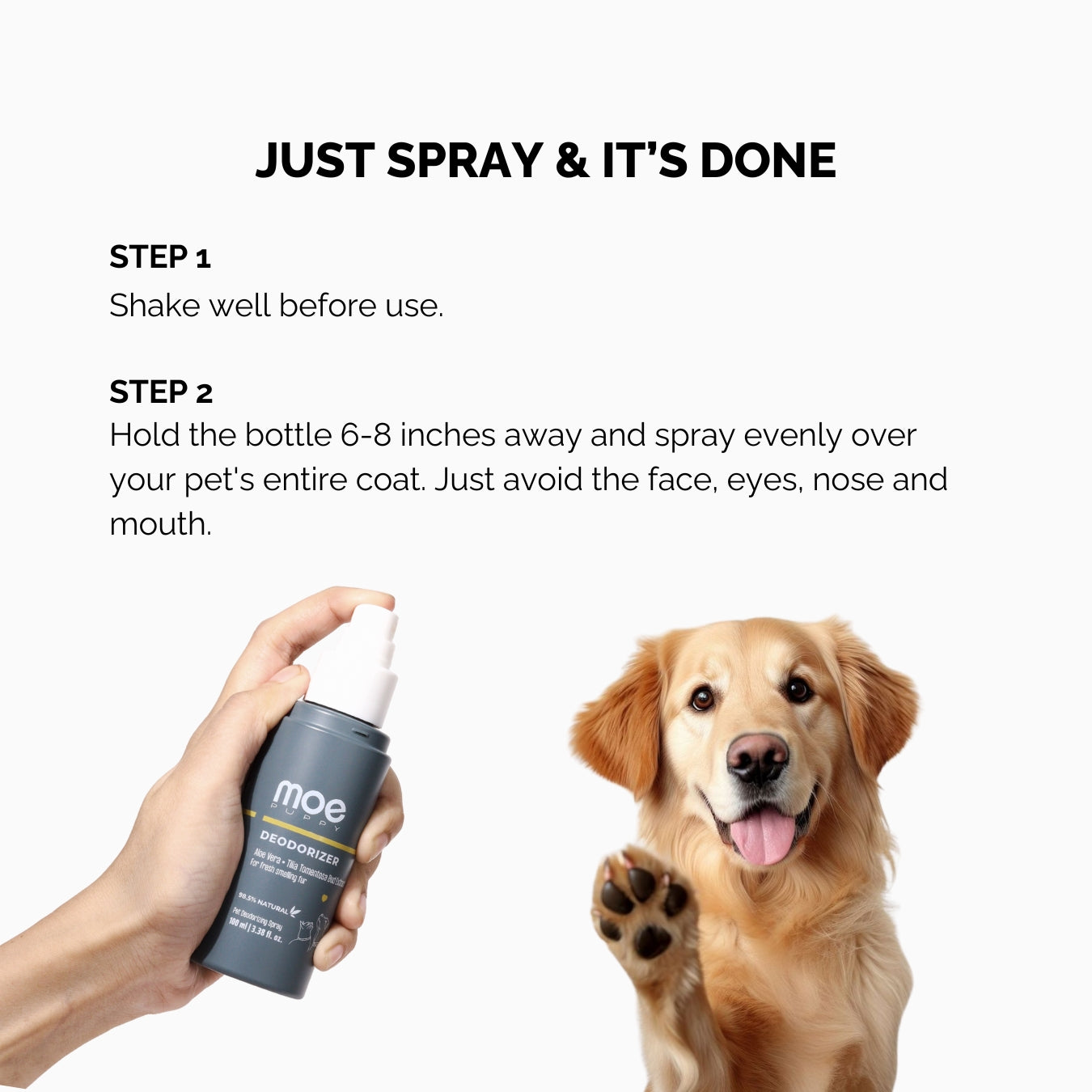 Moe Puppy Aloe Vera Deodorizer for Dogs and Cats image 4
