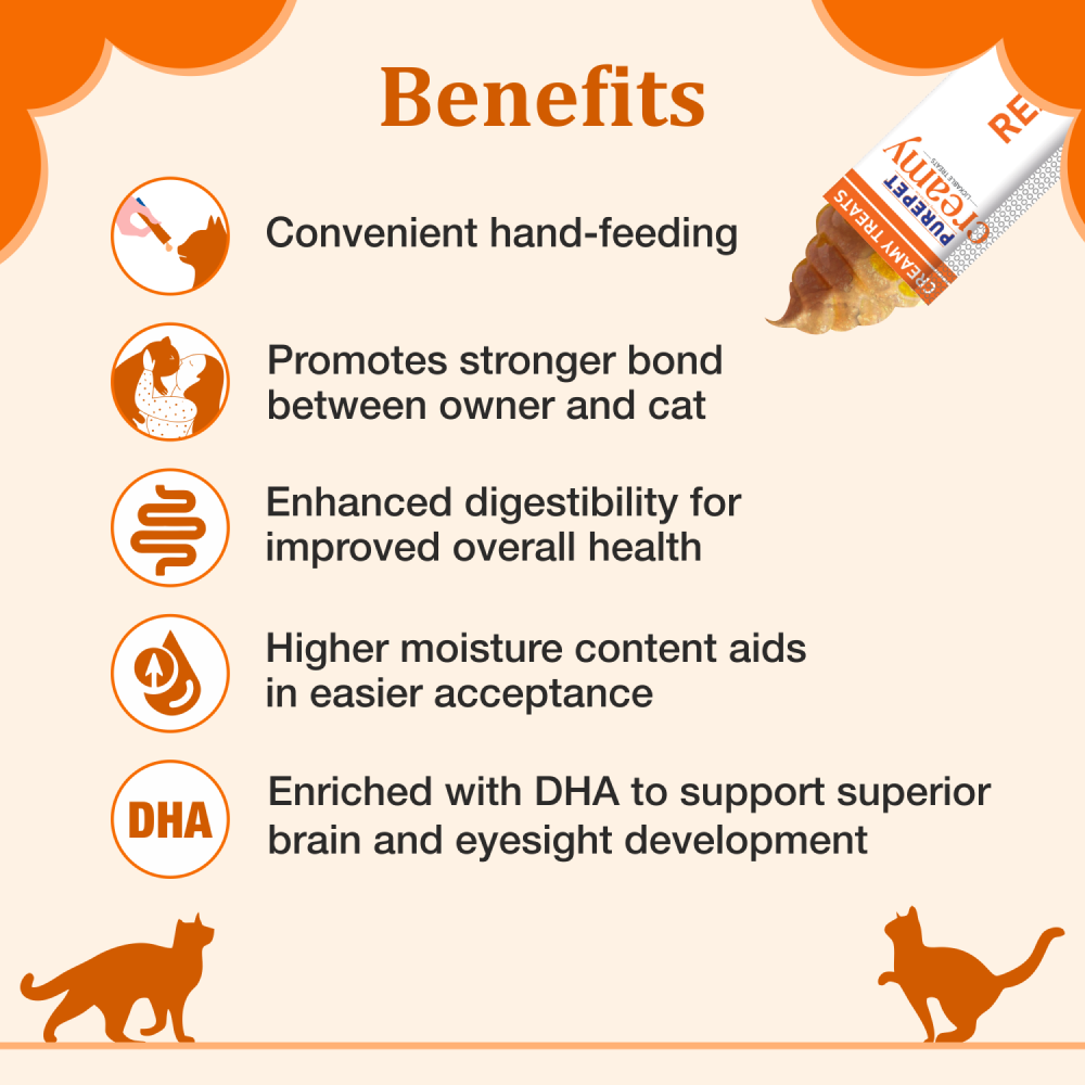 Purepet Real Chicken Lickable Creamy Treats for Cats image 4