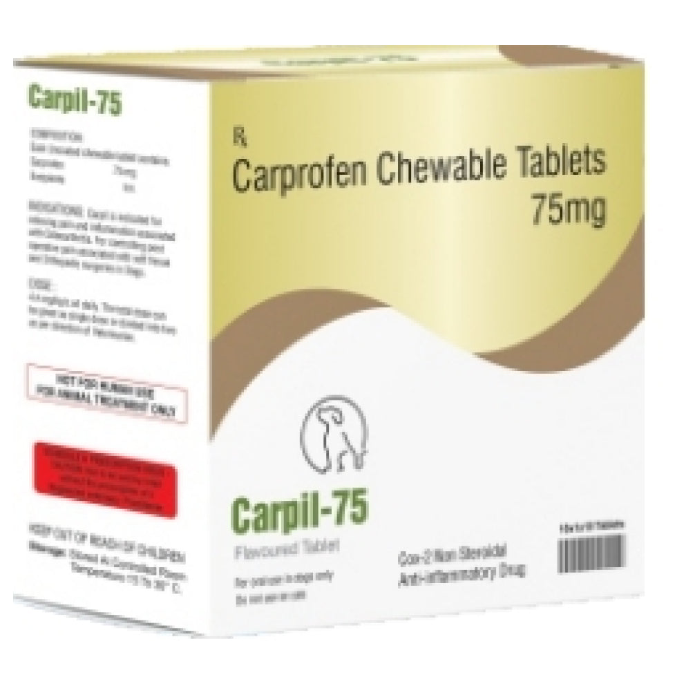 Sihil Carpil 75mg Tablets (Carprofen) for Dogs