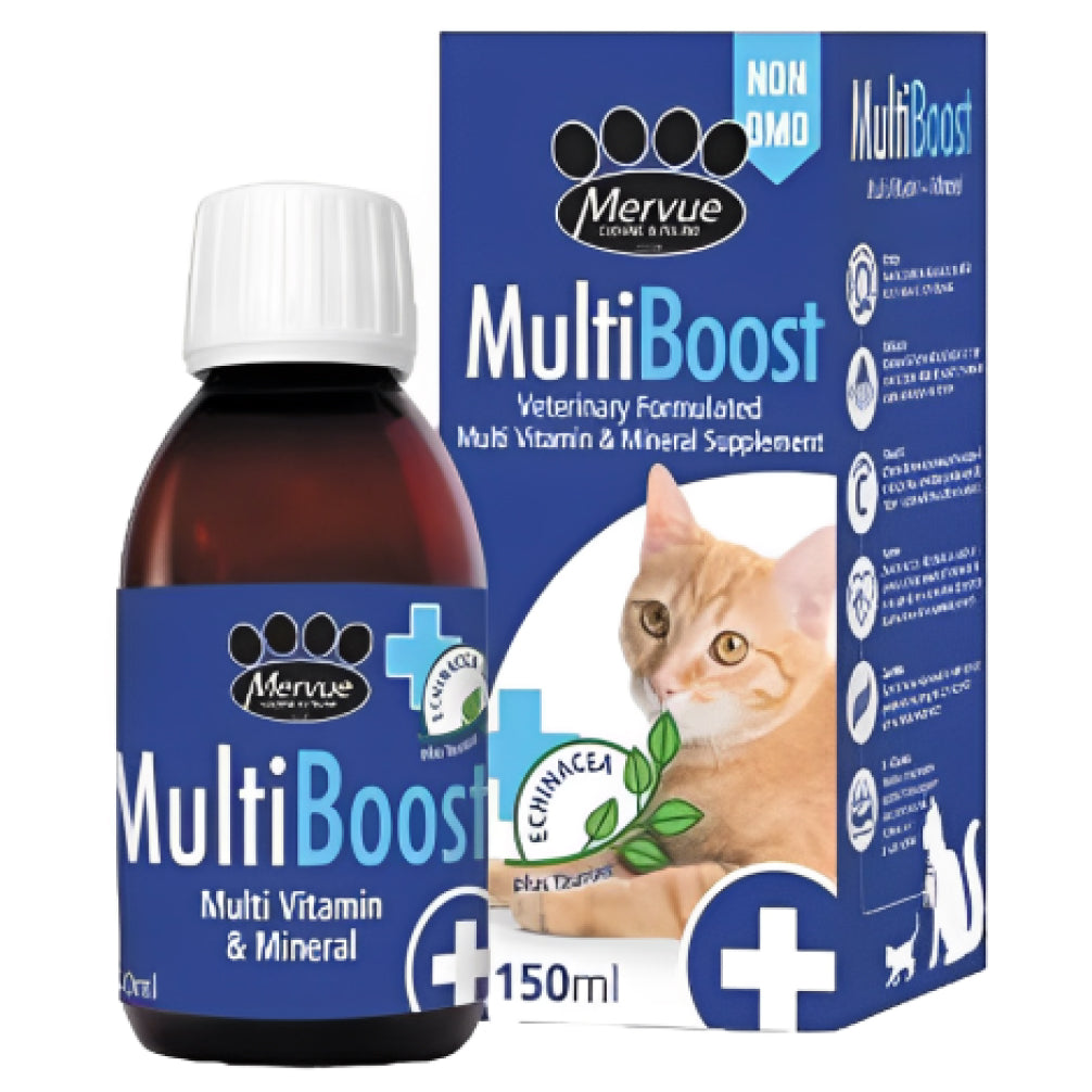 Mervue Multiboost Multivitamin & Mineral Supplements for Cats (150ml) image 2