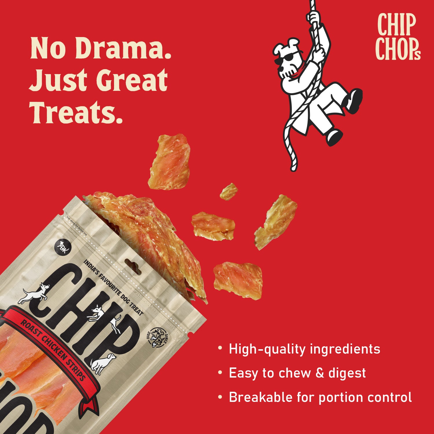 Chip Chops Roast Chicken Strips Dog Treats image 3