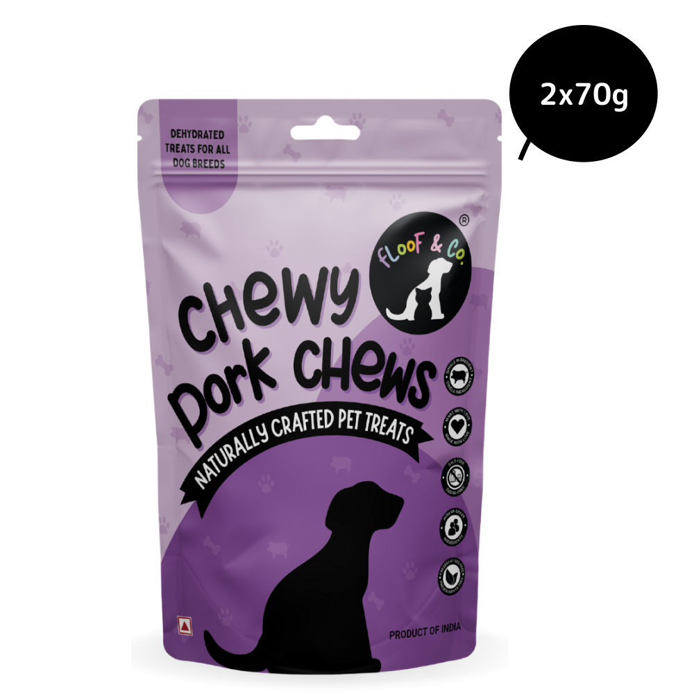 Floof & Co Chewy Pork Chew Jerky Dog Treats image 9
