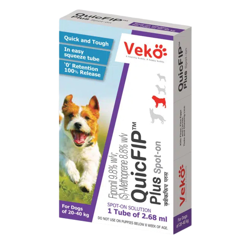 Veko QuicFIP Plus Spot On for Dogs (20 to 40kg)