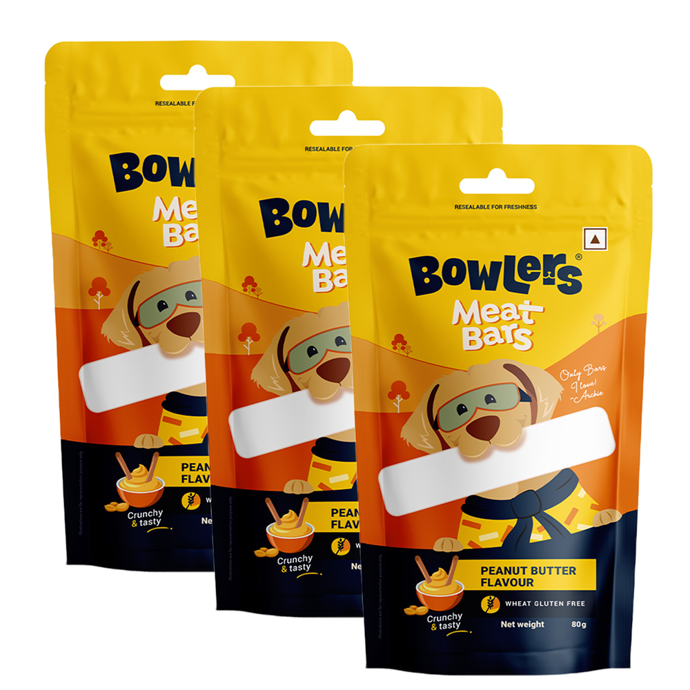 Bowlers Peanut Butter Flavour Meat Bars Dog Treats image 10