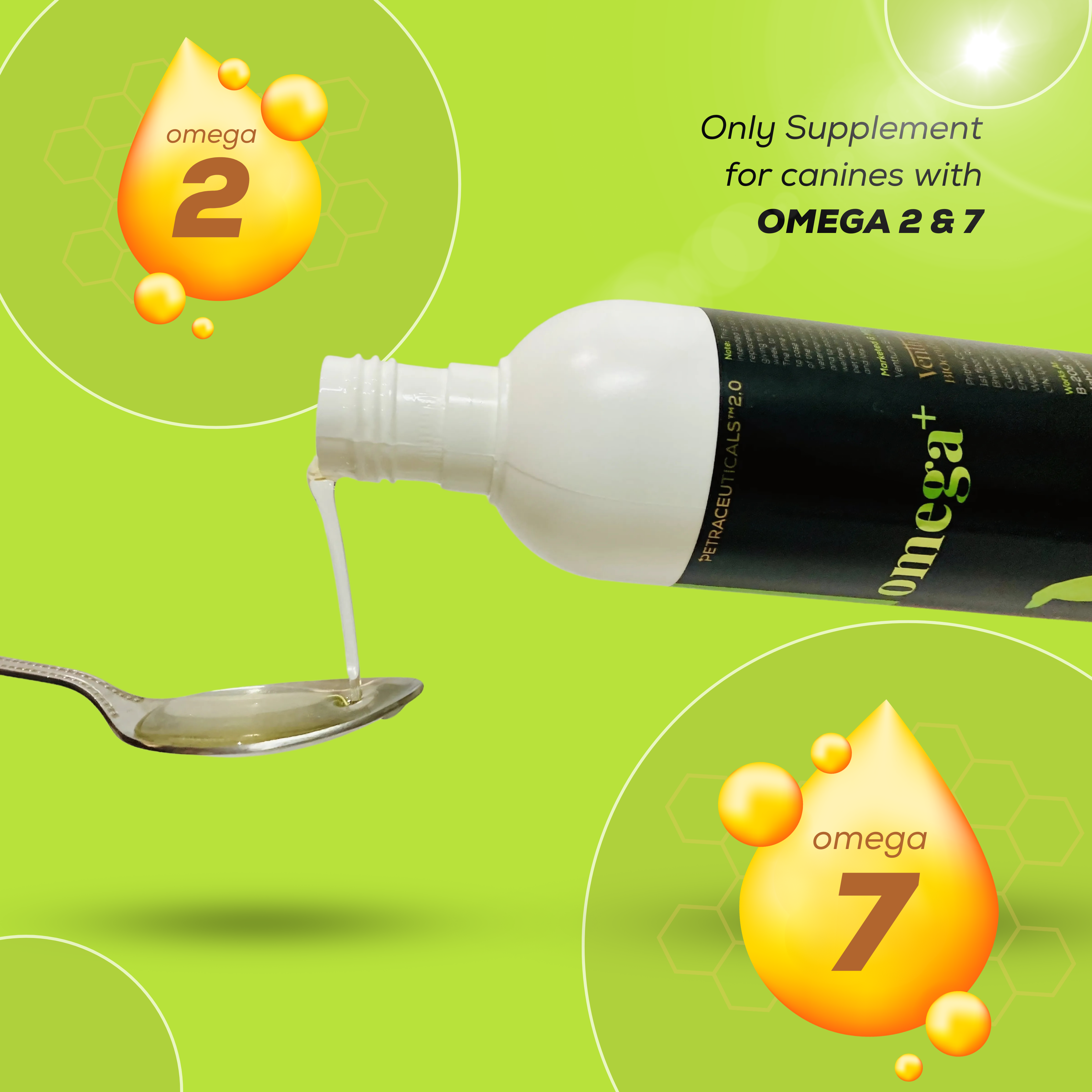 Venttura Omega 3 Plus Syrup with Fur Plus Chewable Skin & Coat Supplement for Dogs image 3