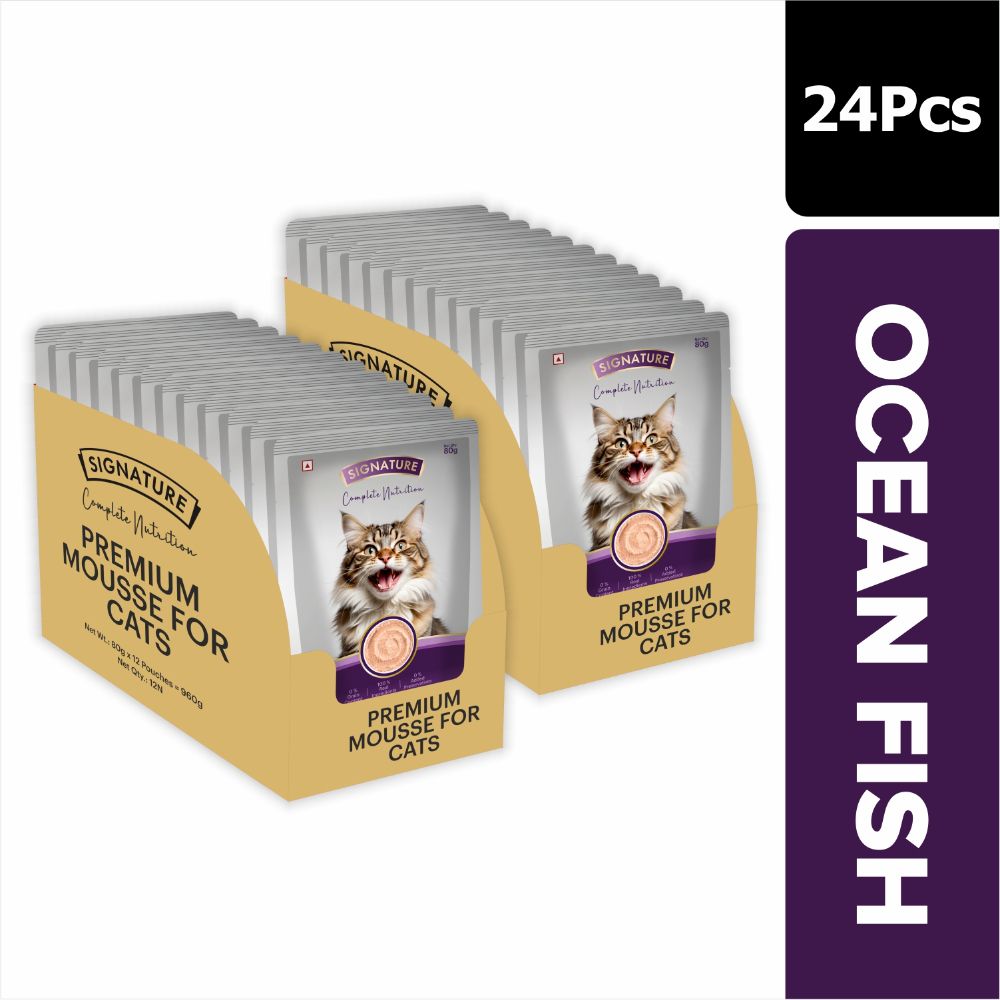 Signature Grain Zero Tuna and Ocean Fish Mousse Combo Adult Cat Wet Food image 2