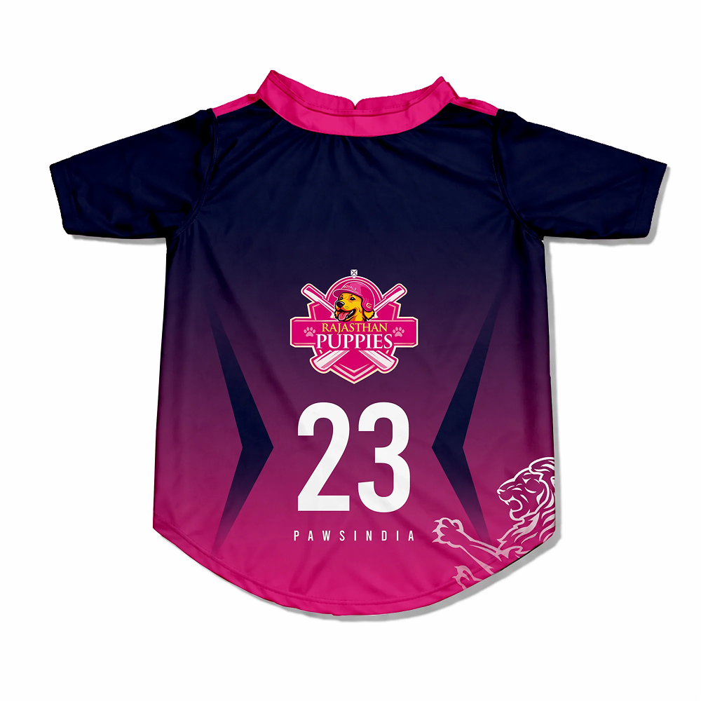 Pawsindia Rajasthan Puppies T20 Pets Premier League Jersey for Cats | Indian Pet League