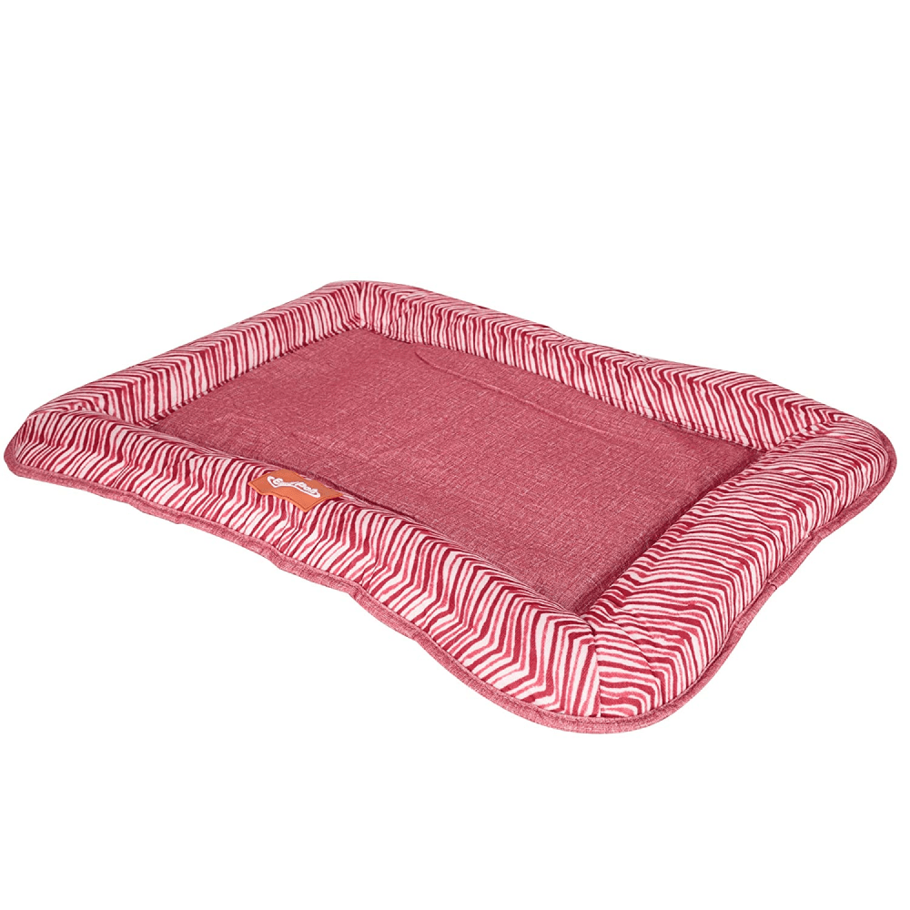Emily Pets Rectangle Shape Bed for Dogs and Cats (Red) image 3